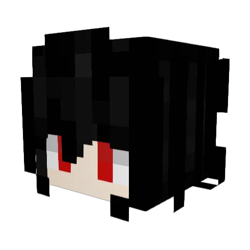 Ayato_09 Minecraft avatar head, 3D render