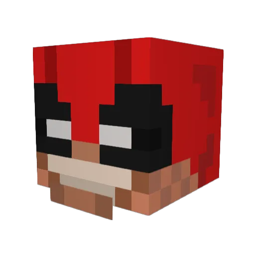 Ayax07 Minecraft avatar head, 3D render