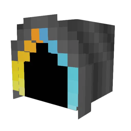 Ayax1 Minecraft avatar head, 3D render