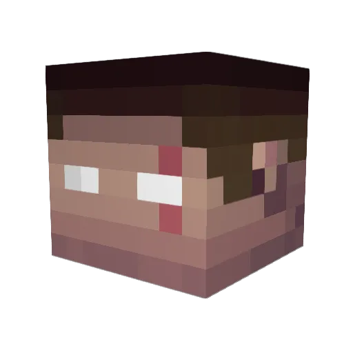 AyaxTR Minecraft avatar head, 3D render