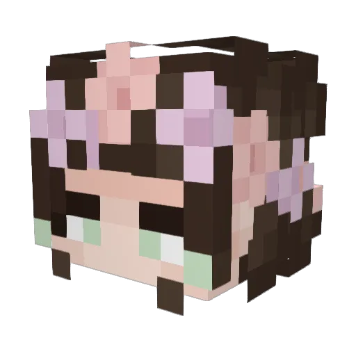 Ayayaka1860 Minecraft avatar head, 3D render
