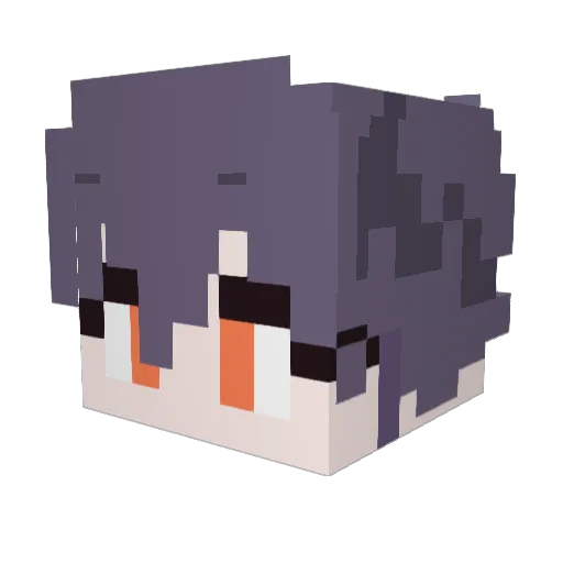 Ayayesnt Minecraft avatar head, 3D render