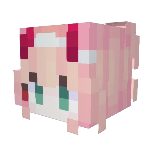 Ayayron17 Minecraft avatar head, 3D render
