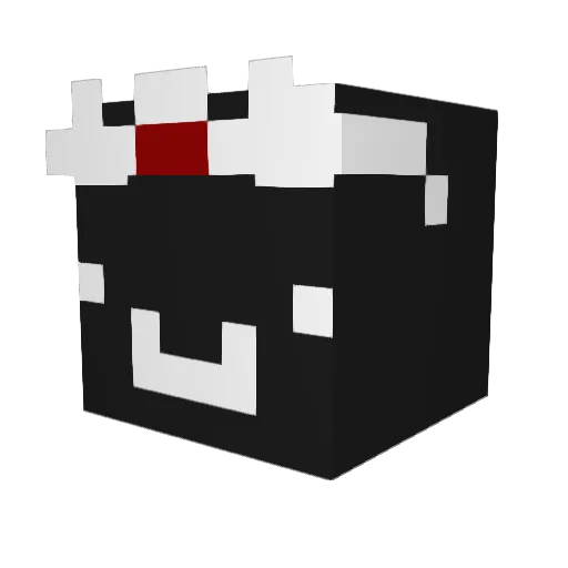 Ayconic_ Minecraft avatar head, 3D render