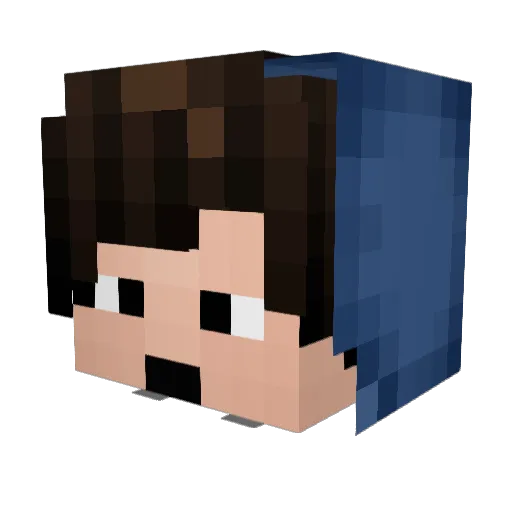 AydanBacon Minecraft avatar head, 3D render
