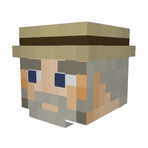 AydanOOF16 Minecraft avatar head, 3D render