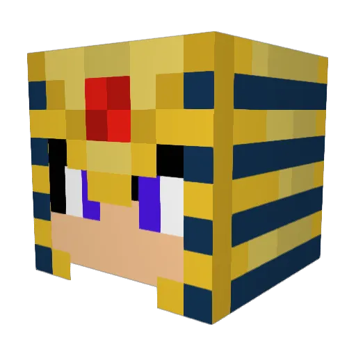 AydenRin Minecraft avatar head, 3D render