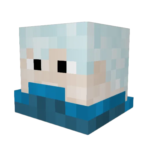 Aydonus Minecraft avatar head, 3D render