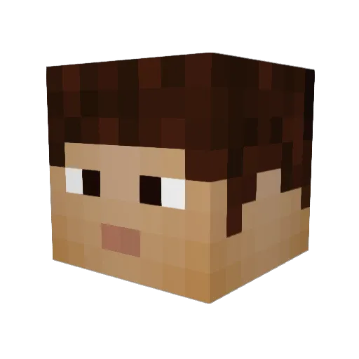 Ayds05 Minecraft avatar head, 3D render