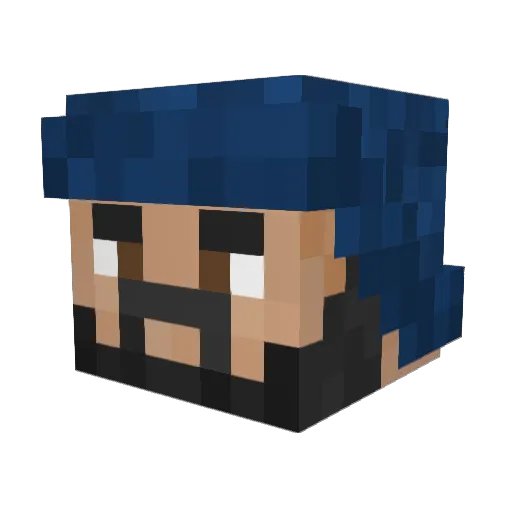 AyeItsEpic Minecraft avatar head, 3D render