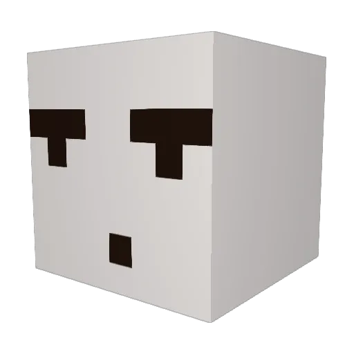 AyeItsSeo Minecraft avatar head, 3D render
