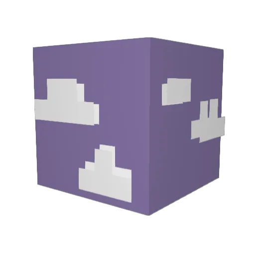AyeTurbo Minecraft avatar head, 3D render
