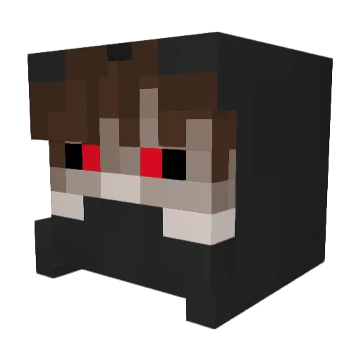 Ayech Minecraft avatar head, 3D render