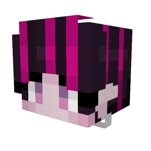 AyeeMP Minecraft avatar head, 3D render