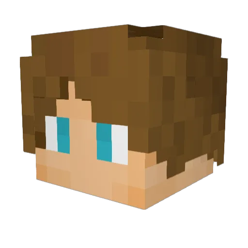 AyeeVargas Minecraft avatar head, 3D render