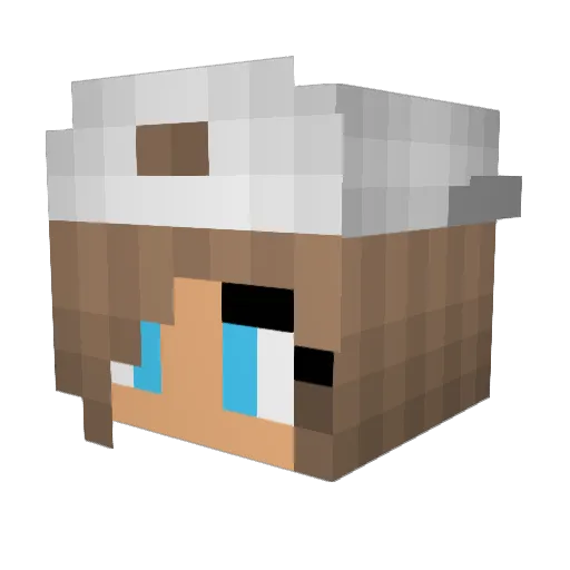 AyeeeItsNiki Minecraft avatar head, 3D render
