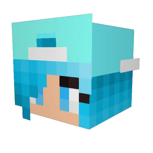 Ayeeeeeeeeeeee Minecraft avatar head, 3D render