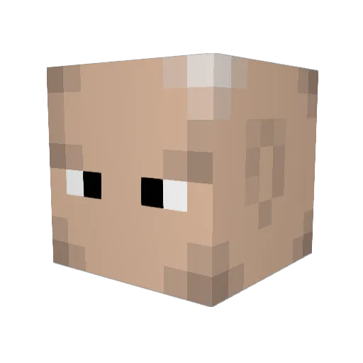 AyeitsLT Minecraft avatar head, 3D render