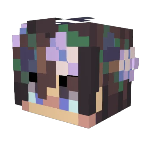Ayeits_bria Minecraft avatar head, 3D render
