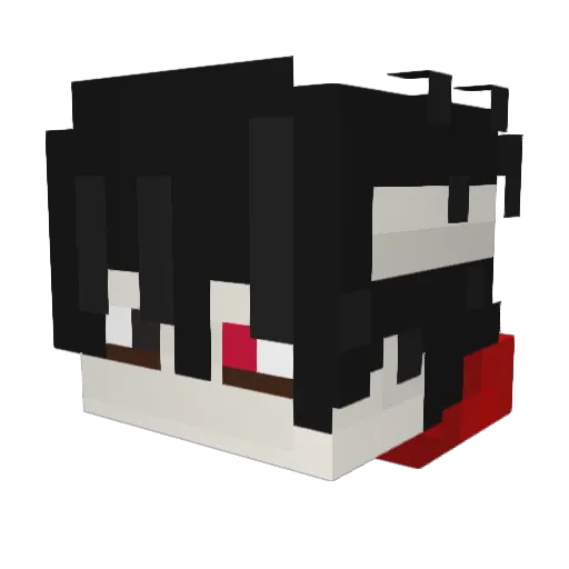 AyenMisu Minecraft avatar head, 3D render