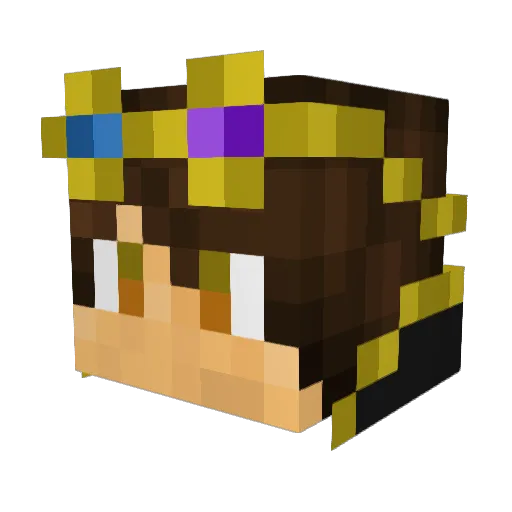 Ayes_XD Minecraft avatar head, 3D render