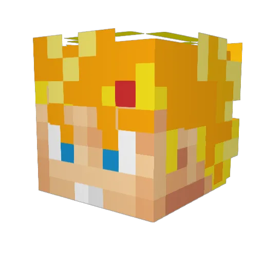 Ayham12345 Minecraft avatar head, 3D render