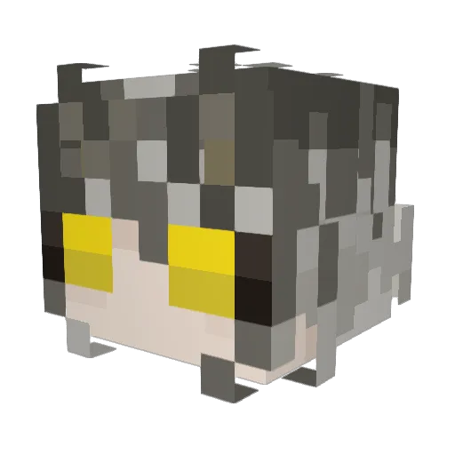 Ayham Minecraft avatar head, 3D render