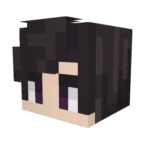 Ayhuz Minecraft avatar head, 3D render