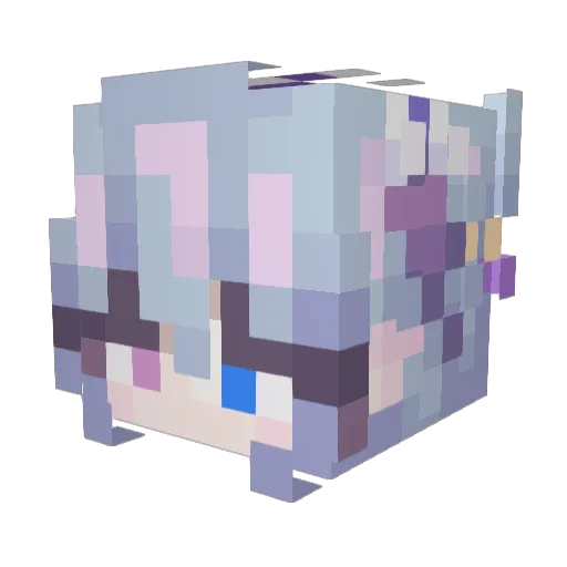 Ayi520 Minecraft avatar head, 3D render