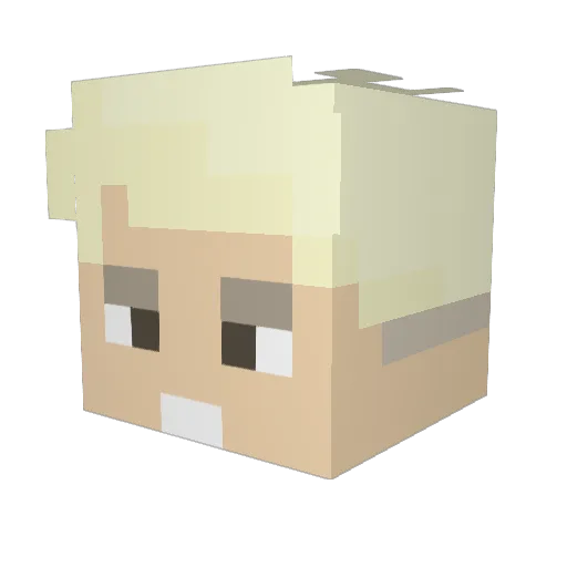 AyiBogan44 Minecraft avatar head, 3D render