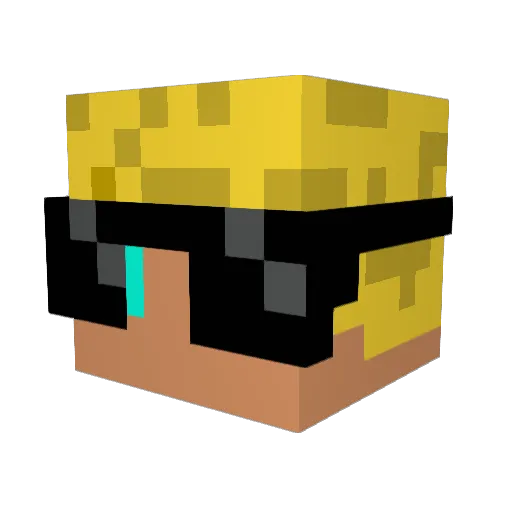 Ayke03 Minecraft avatar head, 3D render