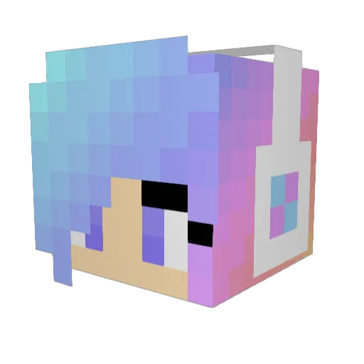 Aylene2905 Minecraft avatar head, 3D render