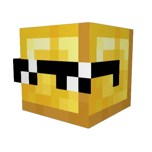 AyllonMC Minecraft avatar head, 3D render