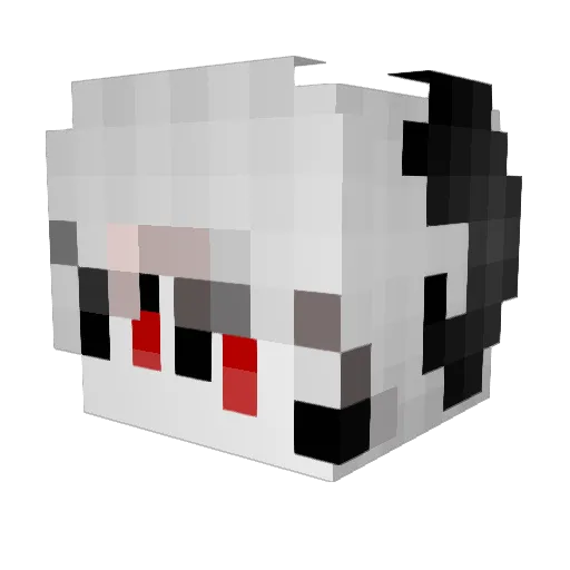 AylosTDark Minecraft avatar head, 3D render