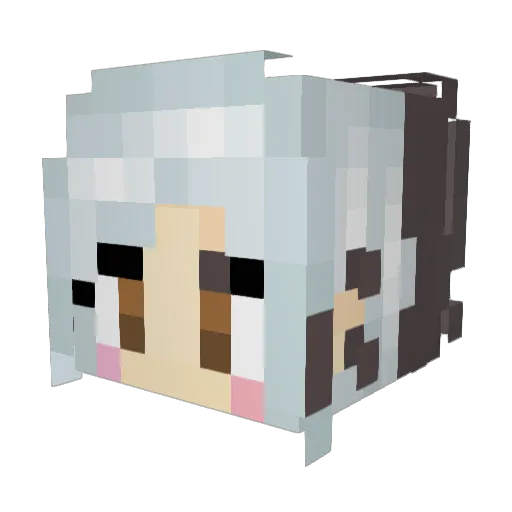 Aylxss Minecraft avatar head, 3D render