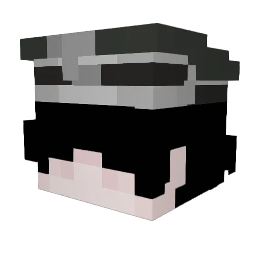 AymanDev Minecraft avatar head, 3D render