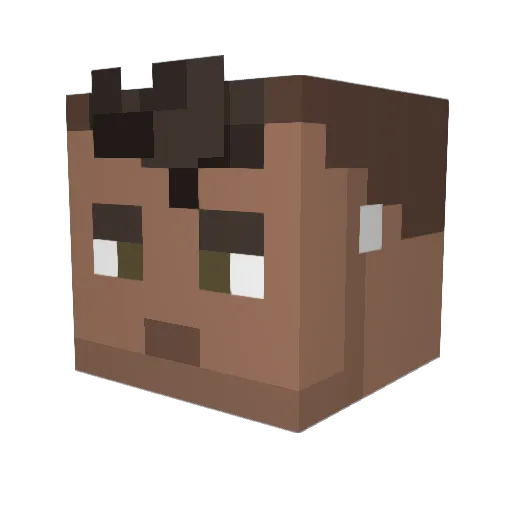 AymanHrn Minecraft avatar head, 3D render