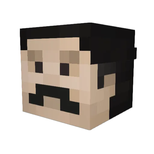 Ayman_Dz Minecraft avatar head, 3D render