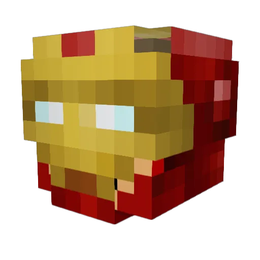 Aymana123 Minecraft avatar head, 3D render