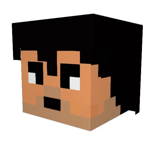 AymaneBBL Minecraft avatar head, 3D render