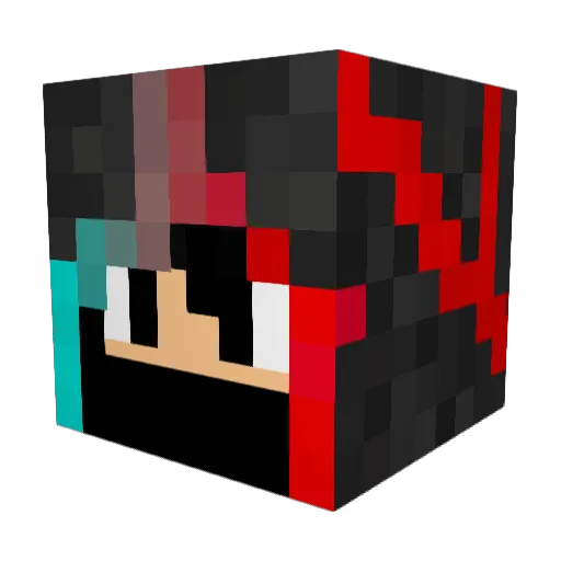 AymeYT Minecraft avatar head, 3D render