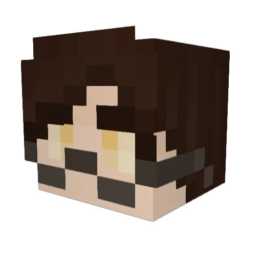 AymoonSpoon Minecraft avatar head, 3D render
