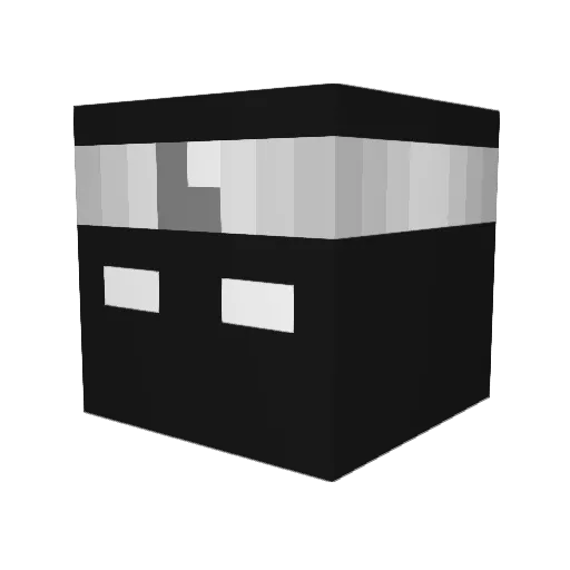Aymyn Minecraft avatar head, 3D render