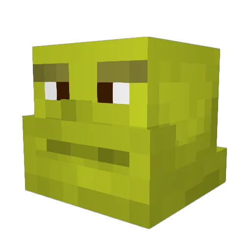 Aynxki Minecraft avatar head, 3D render