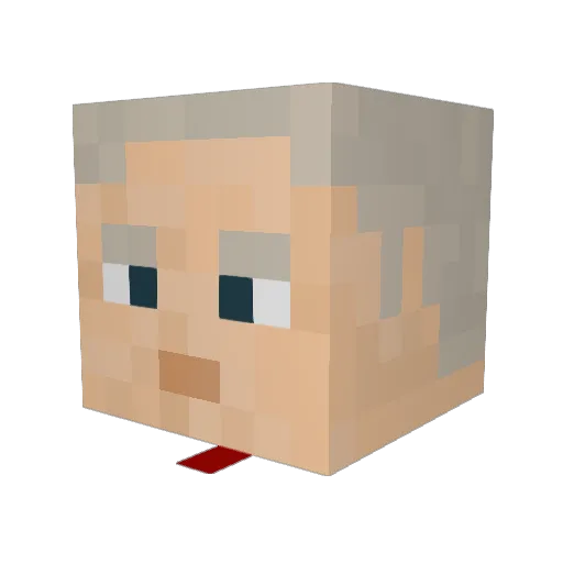 AyoBendo Minecraft avatar head, 3D render