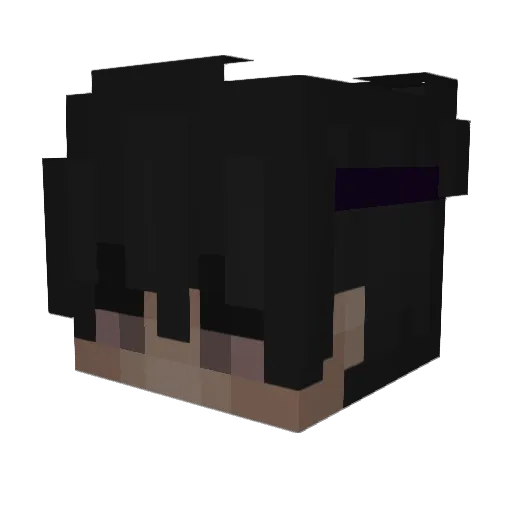 AyoChry_ Minecraft avatar head, 3D render