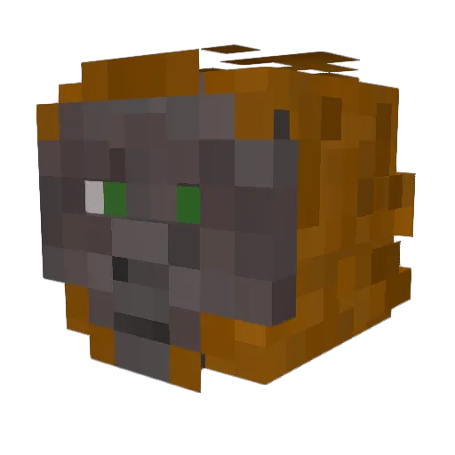 AyoCutter Minecraft avatar head, 3D render