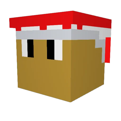 AyoFaygo Minecraft avatar head, 3D render