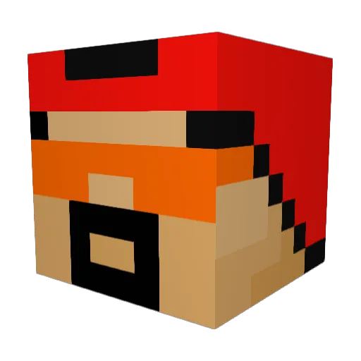 AyoGabe Minecraft avatar head, 3D render