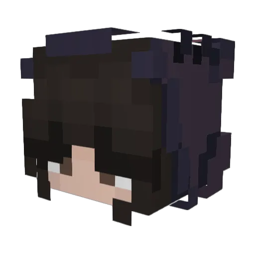 AyoItsFatima Minecraft avatar head, 3D render